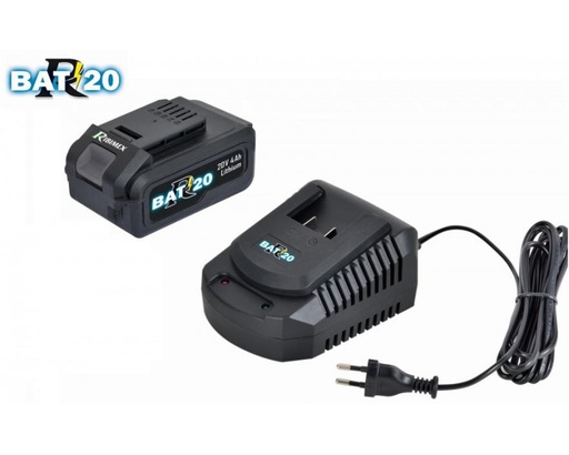 [75-108-0010] Kit chargeur rapide "R-BAT20" + batterie 4Ah