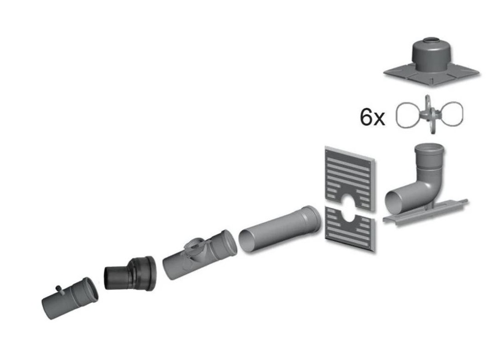 Basisset DN 80-100 voor AES Ecoheat 30-40 kW