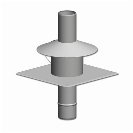 Terminaison en inox pour tube plastique rigide - DN 100