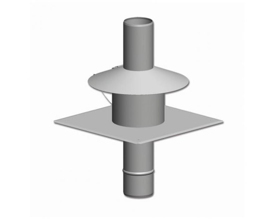 Terminaison en inox pour tube plastique rigide - DN 80