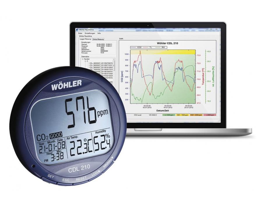 Wöhler CDL 210 - CO² datalogger