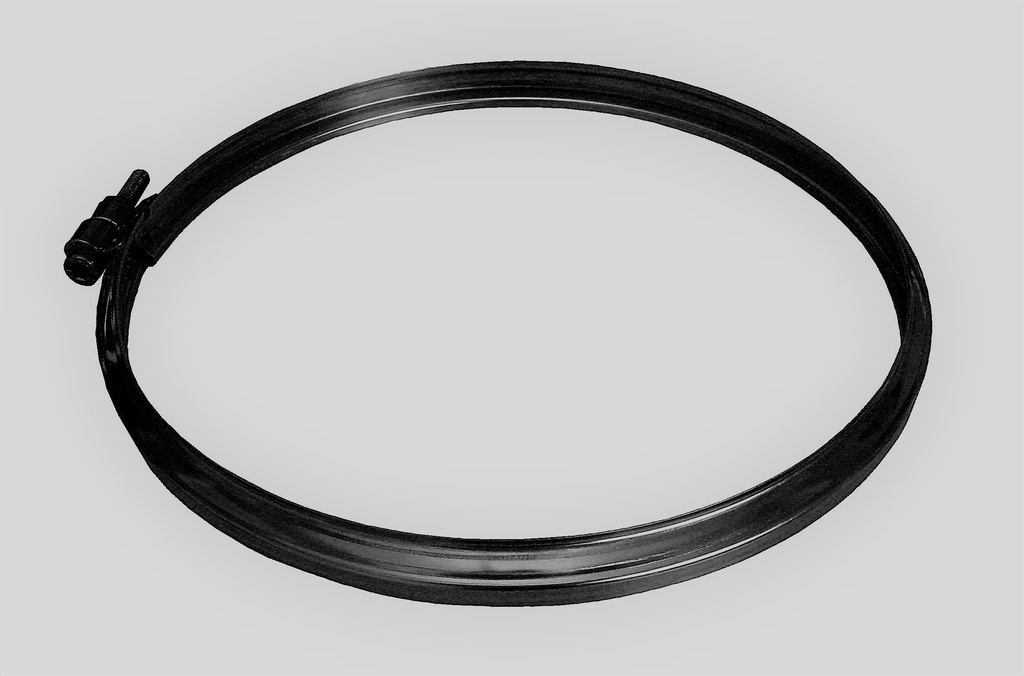 Inox (RVS) aansluitbeugel enkelwandig pellets black