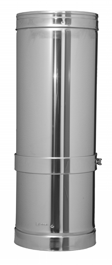 Inox (RVS) regelbaar element 530-880 mm dubbelwandig