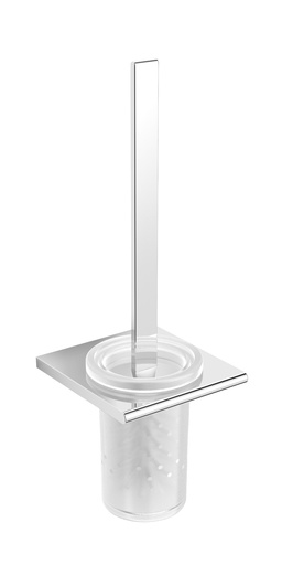[90-509-0092] Toiletborstel chroom/ melkglas