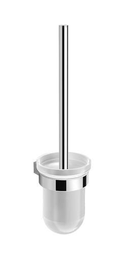 [90-509-0090] Toiletborstel chroom/ melkglas