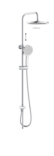 [90-509-0192] Système de douche sans robinet blanc/chromé