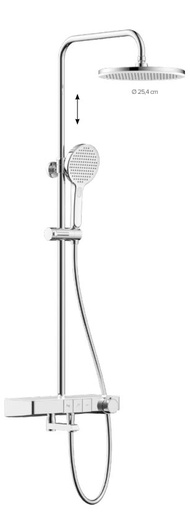 [90-509-0182] Système de douche avec robinet de baignoire 