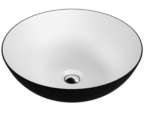 [90-510-0044] Lavabo Rosa Black/White